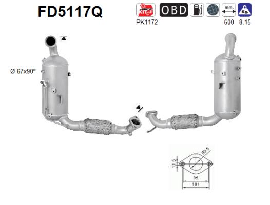 Filtro de particulas AS FD5117Q