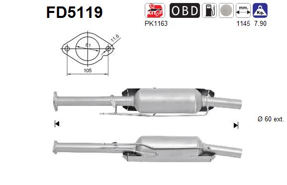 Filtro de particulas AS FD5119