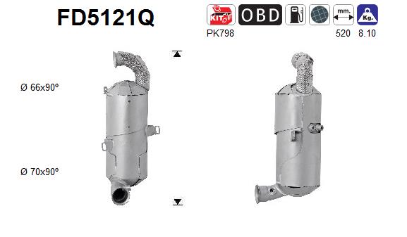 Filtro de particulas AS FD5121Q