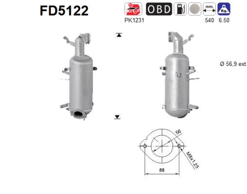 Filtro de particulas AS FD5122