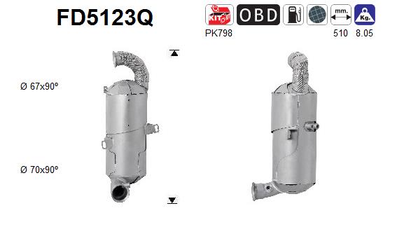 Filtro de particulas AS FD5123Q