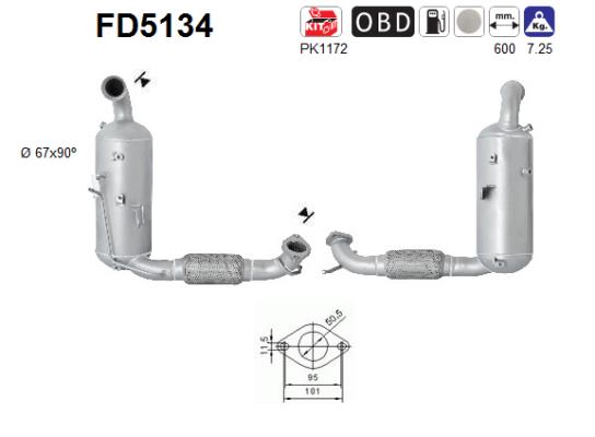 Filtro de particulas AS FD5134