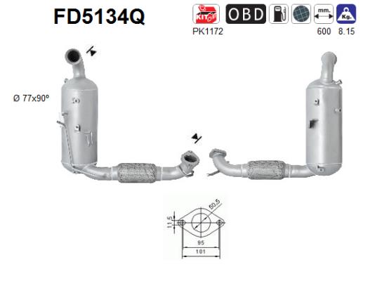 Filtro de particulas AS FD5134Q