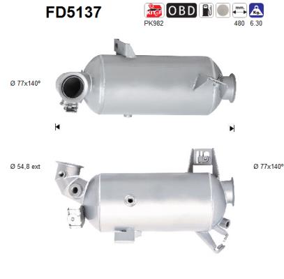 Filtro de particulas AS FD5137