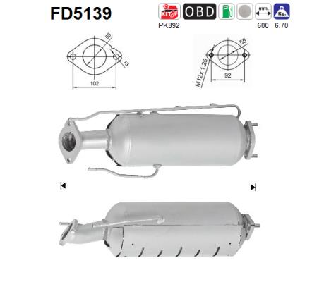 Filtro de particulas AS FD5139