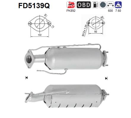 Filtro de particulas AS FD5139Q