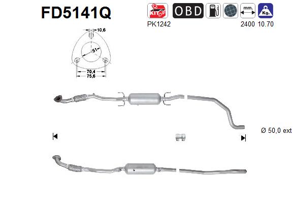 Filtro de particulas AS FD5141Q