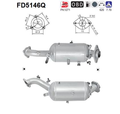 Filtro de particulas AS FD5146Q