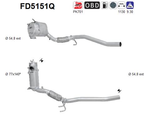 Filtro de particulas AS FD5151Q