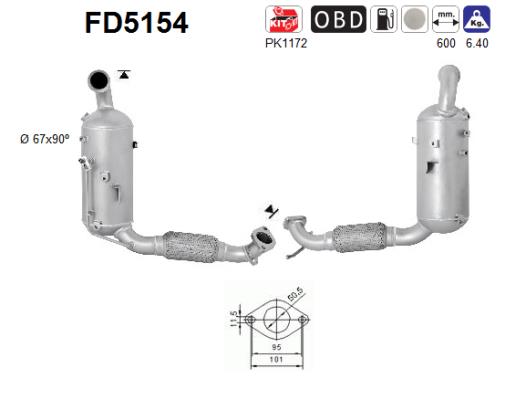 Filtro de particulas AS FD5154