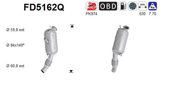 Filtro de particulas AS FD5162Q