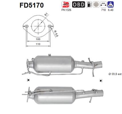 Filtro de particulas AS FD5170