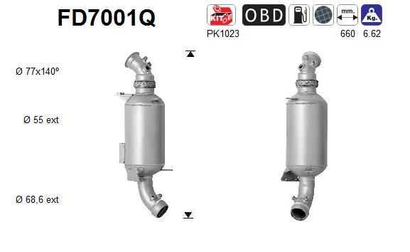 Filtro de particulas AS FD7001Q