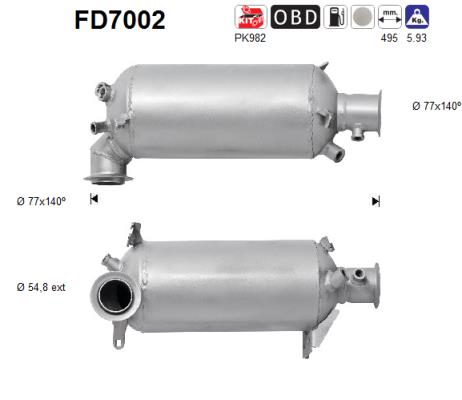 Filtro de particulas AS FD7002