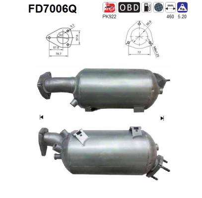 Filtro de particulas AS FD7006Q