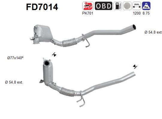 Filtro de particulas AS FD7014