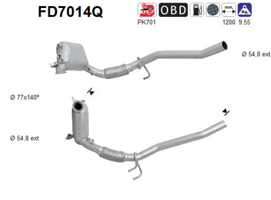 Filtro de particulas AS FD7014Q