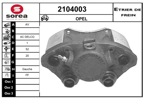 Estribo de freno SEEAC 4104003