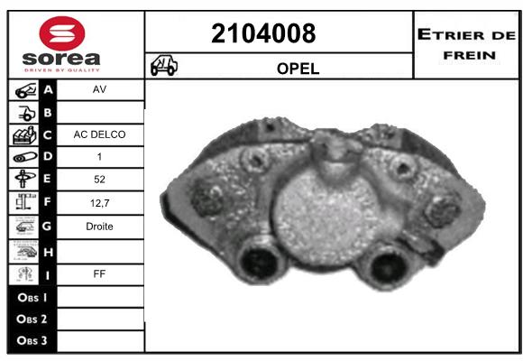 Estribo de freno SEEAC 4104008