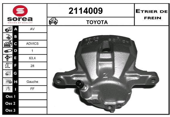 Estribo de freno SEEAC 4114009