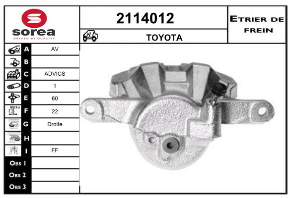 Estribo de freno SEEAC 4114012