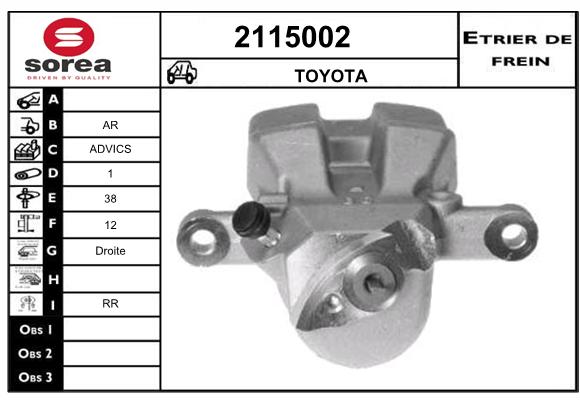 Estribo de freno SEEAC 4115002