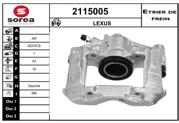 Estribo de freno SEEAC 4115005