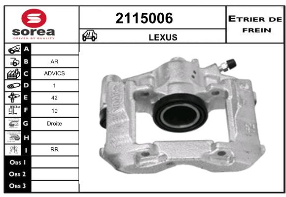 Estribo de freno SEEAC 4115006