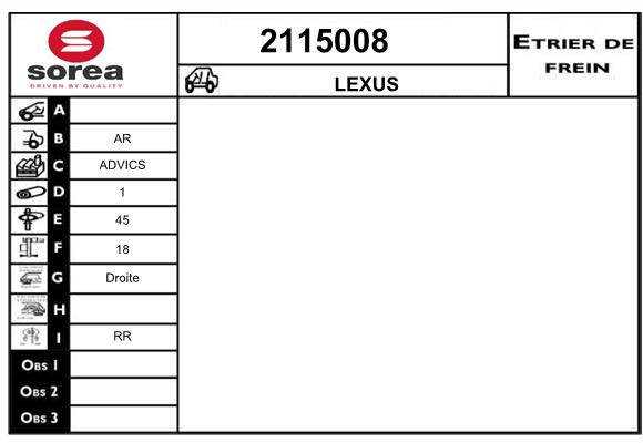 Estribo de freno SEEAC 4115008