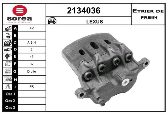 Estribo de freno SEEAC 4134036