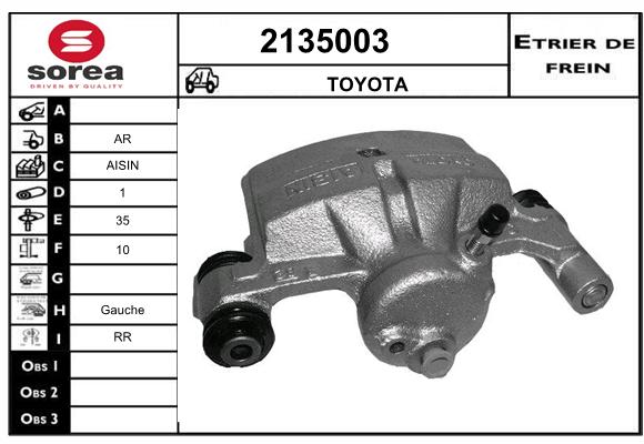 Estribo de freno SEEAC 4135003