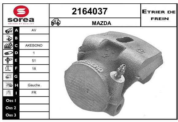 Estribo de freno SEEAC 4164037