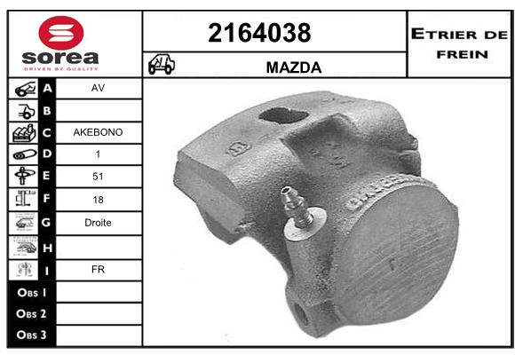 Estribo de freno SEEAC 4164038