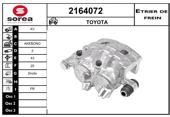 Estribo de freno SEEAC 4164072