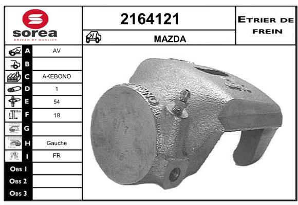 Estribo de freno SEEAC 4164121