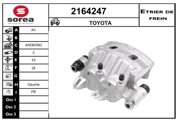 Estribo de freno SEEAC 4164247