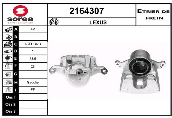 Estribo de freno SEEAC 4164307