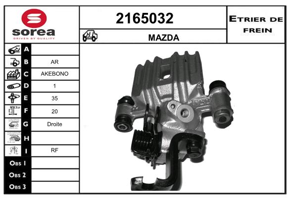 Estribo de freno SEEAC 4165032