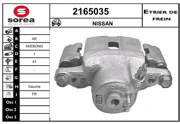 Estribo de freno SEEAC 4165035