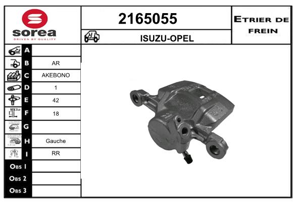 Estribo de freno SEEAC 4165055