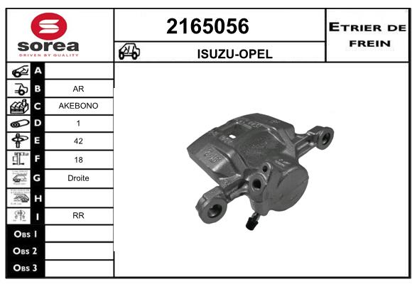 Estribo de freno SEEAC 4165056