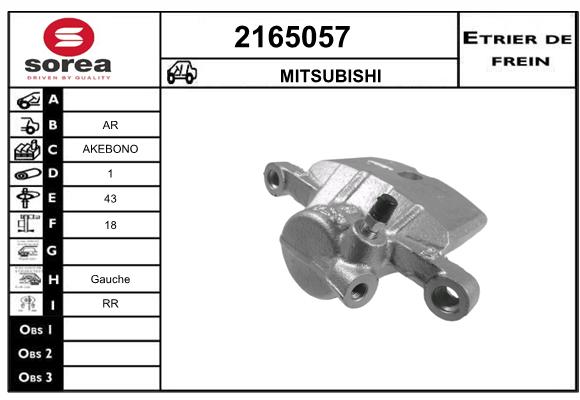 Estribo de freno SEEAC 4165057