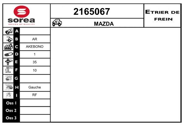 Estribo de freno SEEAC 4165067