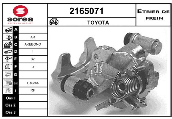 Estribo de freno SEEAC 4165071