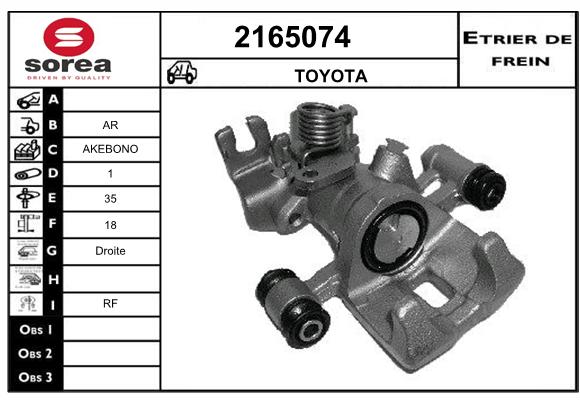 Estribo de freno SEEAC 4165074