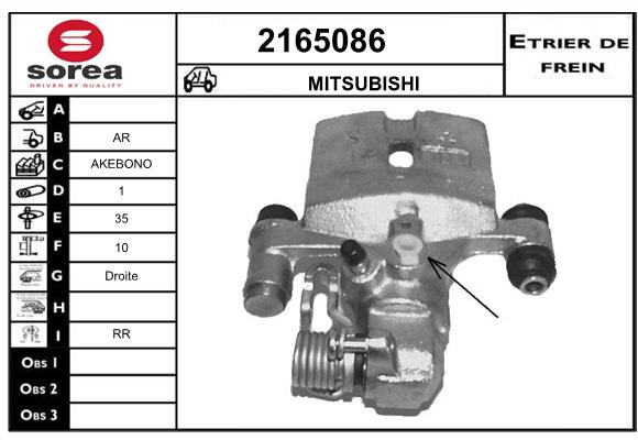 Estribo de freno SEEAC 4165086