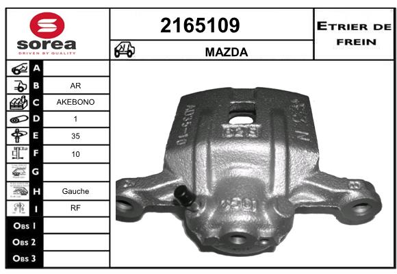 Estribo de freno SEEAC 4165109