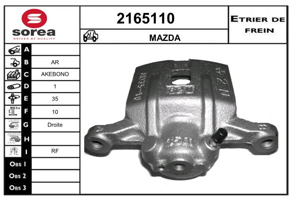 Estribo de freno SEEAC 4165110