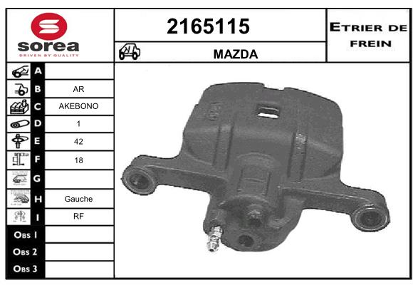 Estribo de freno SEEAC 4165115