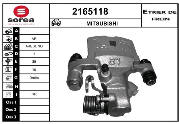 Estribo de freno SEEAC 4165118